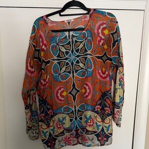 Johnny Was Floral Multicolor Women's Top